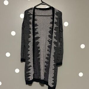 Striped Black and White Women's Sweater